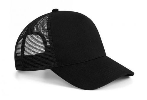 Šiltovka Beechfield Microknit Snapback Trucker - čierna