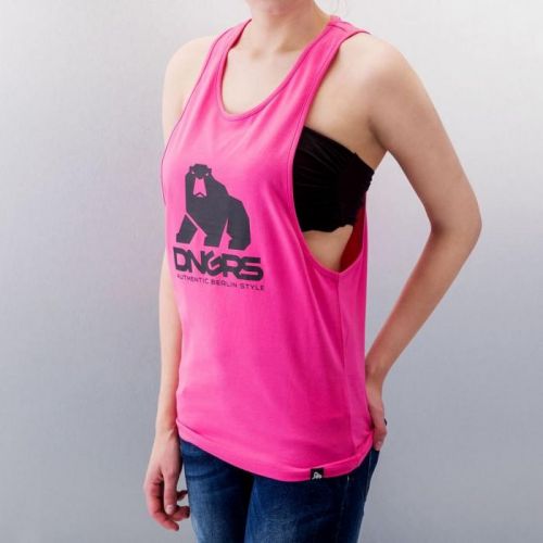 Tielko DNGRS Tank Tops Logo - ružové, M
