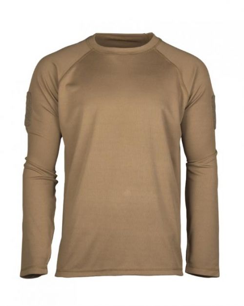Tričko funkčné Mil-Tec Tactical Quickdry 1/1 - hnedé, XXL