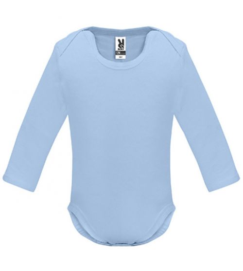 Dojčenské body s dlhým rukávom Roly Honey - modré, 9 mesiacov