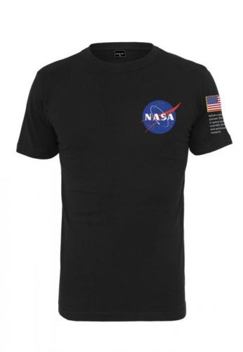 Tričko Mister Tee NASA Insignia Logo - čierne, L