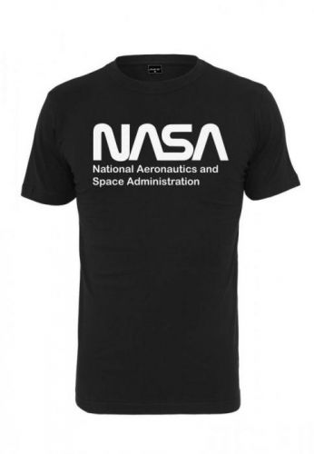 Tričko Mister Tee NASA Wormlogo - čierne, S