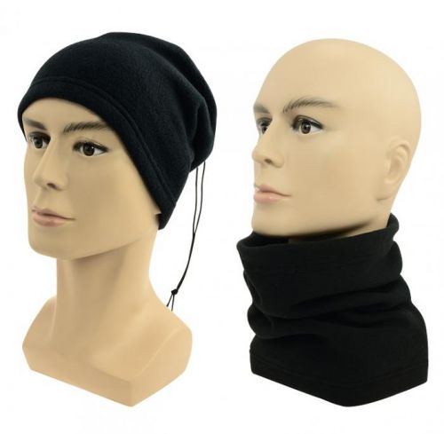 Multifunkčná šatka Sulov 2v1 Fleece - čierna