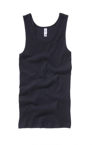 Tričko Bella 2X1 Rib Tank - čierne, L