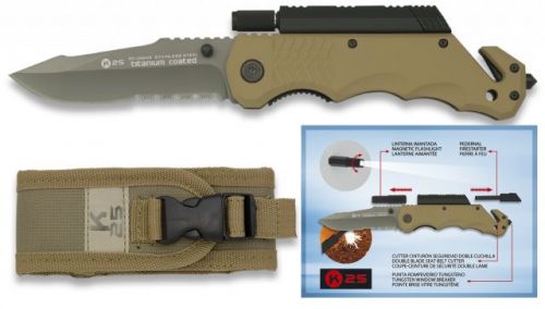 Nôž K25 Rescuer Pro - olivový