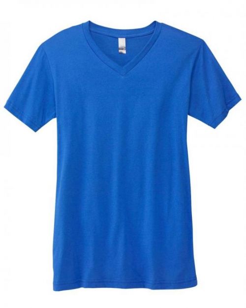 Tričko Bella Jersey V-Neck - modré, L