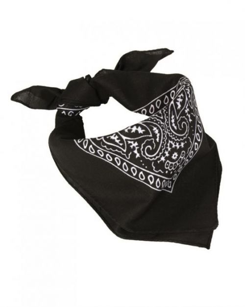 Šátok bandana Western - čierny