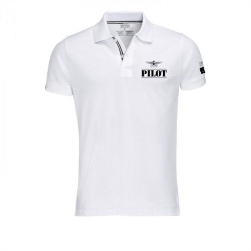 Polokošeľa Antonio PILOT - biela, XXL