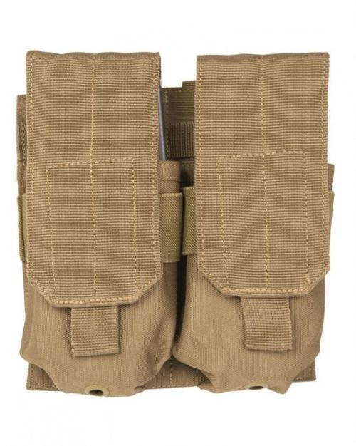 Puzdro na zásobník Mil-Tec M4/M16 Double Molle - coyote
