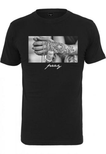 Tričko Mister Tee Pray 2.0 - čierne, XS