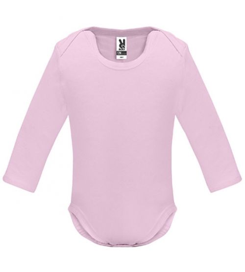 Dojčenské body s dlhým rukávom Roly Honey - ružové, 9 mesiacov