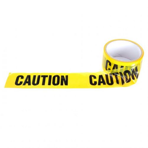 Páska igelitová Caution - žltá
