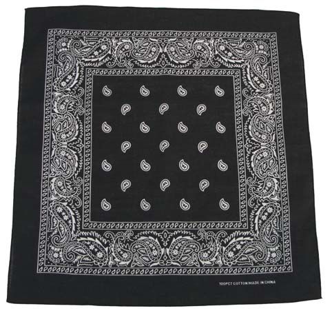 Bandana šatka - čierna