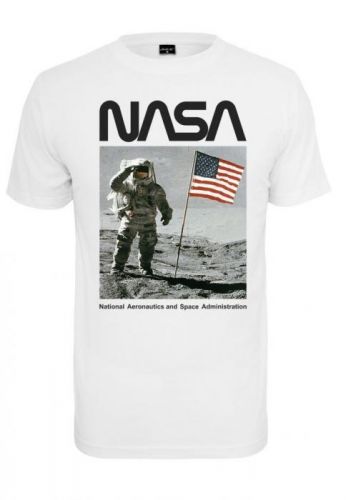 Tričko Mister Tee NASA Moon Man - biele, XL