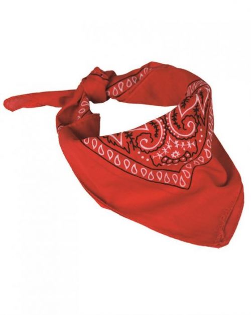 Šátok bandana Western - červený