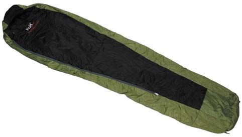 Spací vak Duralight - čierny-olivový