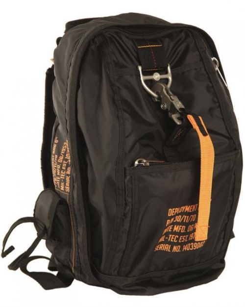 Batoh s karabínou Mil-Tec Deployment Bag 6 - čierny