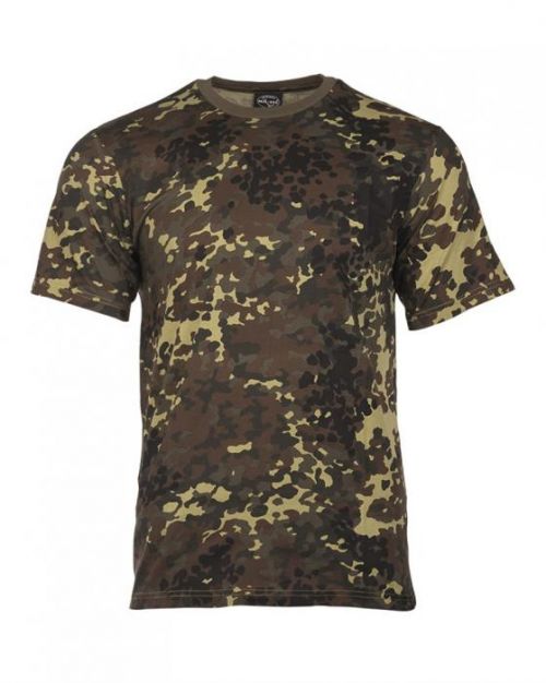 Maskáčové tričko s krátkym rukávom - flecktarn, S