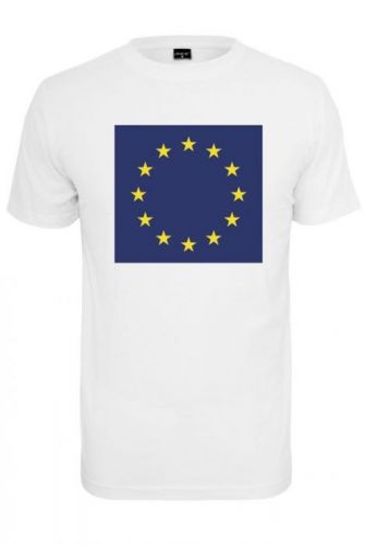Tričko Mister Tee Europe - biele, XL