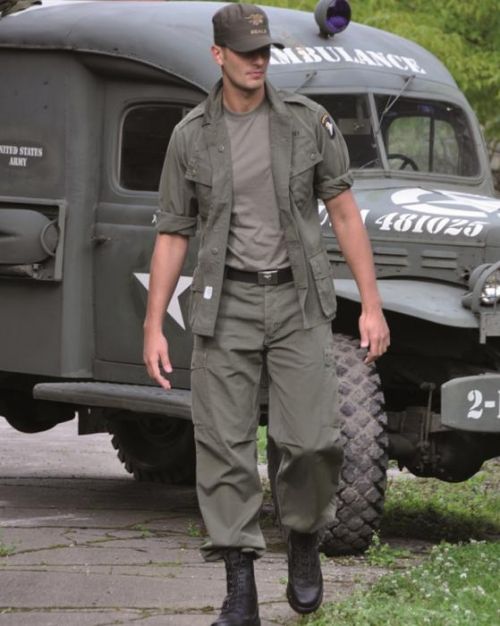 Bunda US M64 Vietnam - olivová, XL