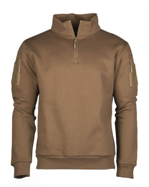 Mikina Mil-Tec Tactical Sweatshirt - hnedá, 3XL