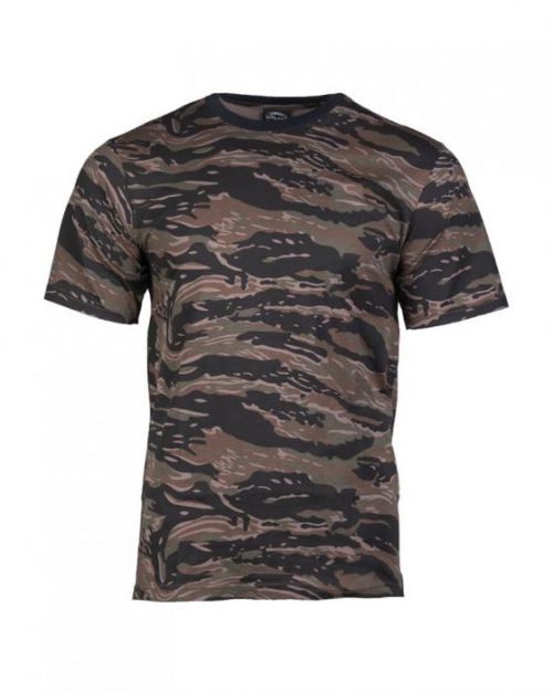 Maskáčové tričko s krátkym rukávom - tiger-stripe, XL