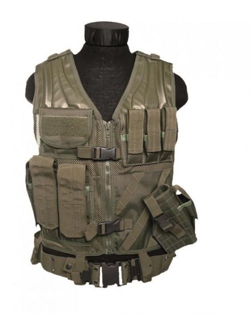 Taktická vesta Mil-Tec USMC - olivová