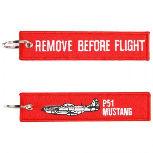 Prívesok na kľúče Fostex Remove before flight P51 Mustang