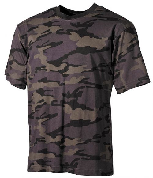 Tričko s krátkym rukávom MFH US - darkcamo, L