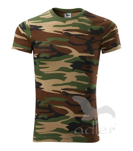 Triko pánske Adler Camo - woodland, XL
