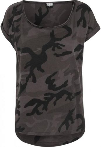 Tričko dámske Urban Classics Camo Back Shaped - blackcamo, 3XL
