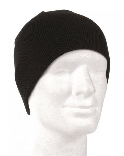 Čiapka Beanie pletená - čierna