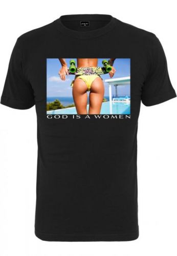 Tričko Mister Tee God Is A Woman - čierne, XXL