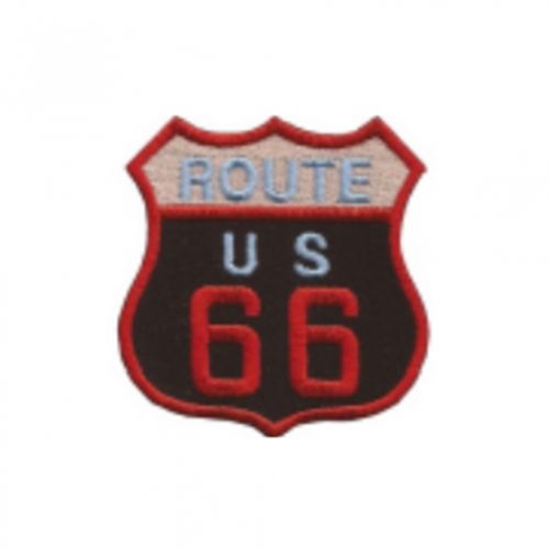 Nášivka US Route 66 - čierna