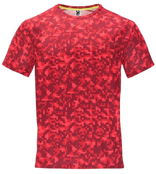 Pánske športové tričko Roly Assen - red-camo, L