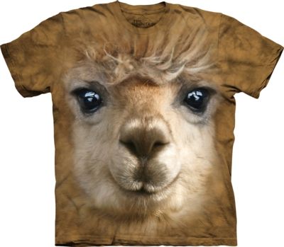 Tričko detské The Mountain Big Face Alpaca - hnedé, M