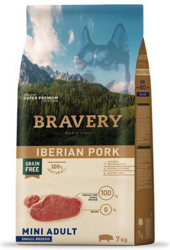 BRAVERY dog ADULT mini IBERIAN PORK - 2kg