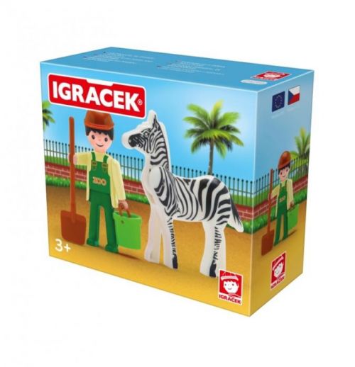 IGRÁČEK  Ošetrovateľ a zebra