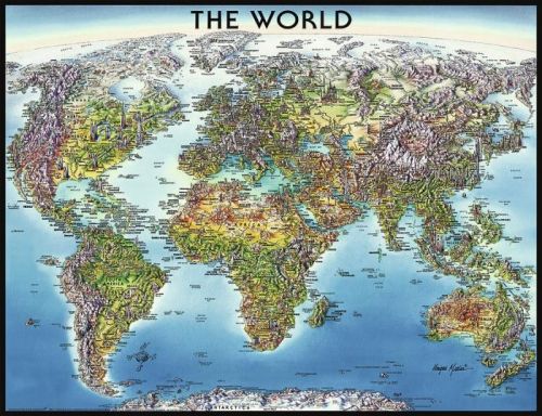 Ravensburger puzzle Mapa sveta 2000 dielikov