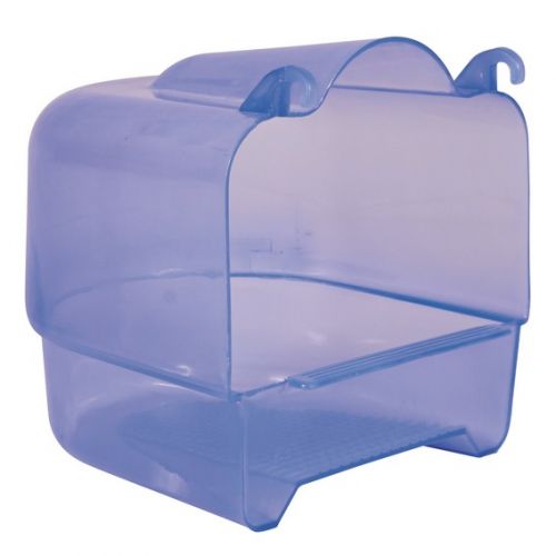Kúpeľňa (trixie) hranatá transparentné vták - 15x16x17cm