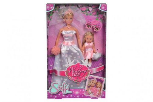 SIMBA Bábika Steffi a Evi Nevesta s Družičkou