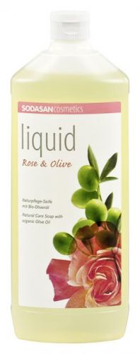 SODASAN BIO TEKUTÉ MYDLO NA RUKY RUŽA - OLIVA 1000ML 1000 ml