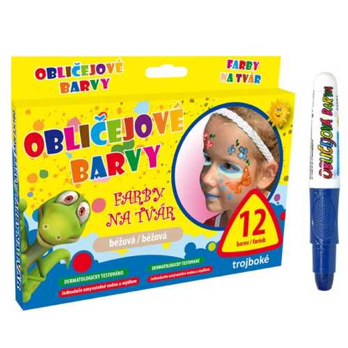 Farby na tvár MFP modrá