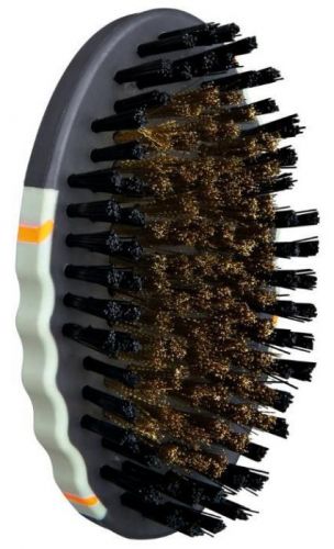 HREBEŇ  tvarovaný ovál s mosadznými drôtikmi - 7x12cm