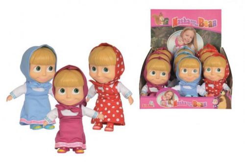 Simba Máša a medveď Bábika Máša 23 cm, 3 druhy