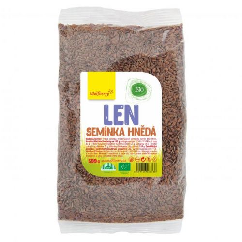 Wolfberry WF Ľanové semienko hnedé BIO 500 g Wolfberry * 500g