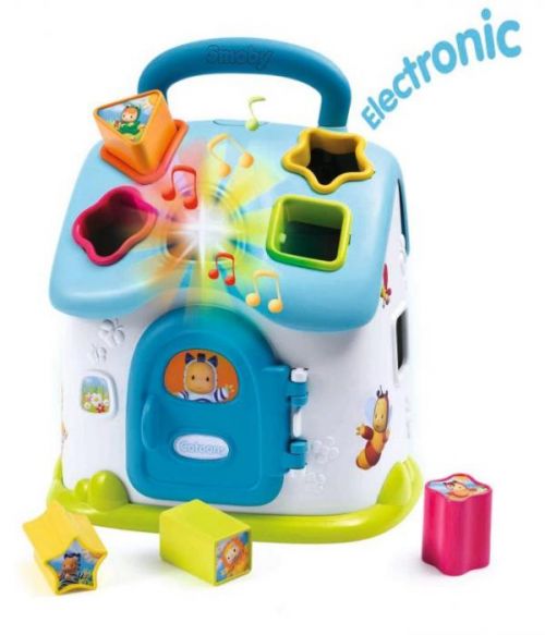 Smoby Cotoons domček vkladačka modrý elektr.