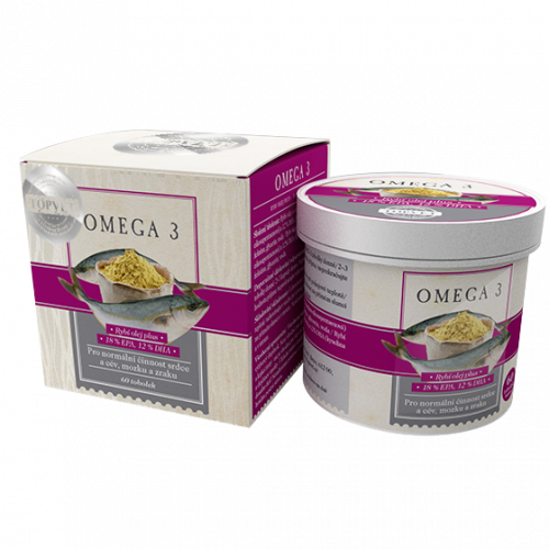 TOPVET Omega 3 - 18% EPA, 12% DHA 60 ks