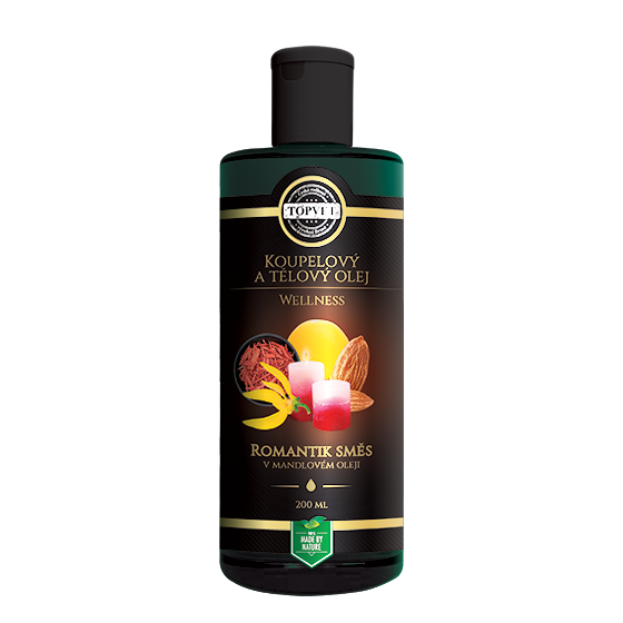 TOPVET Romantik zmes v mandľovom oleji 200ml 200 ml