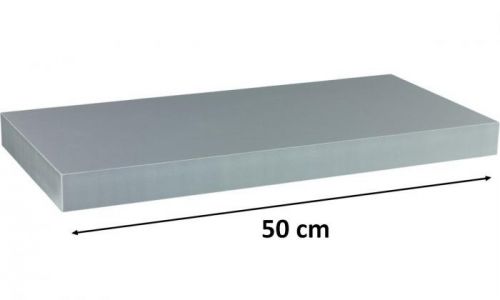 Nástěnná police STILISTA VOLATO - stříbrná 50 cm